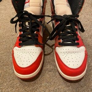 Nike Red and White Sneakers